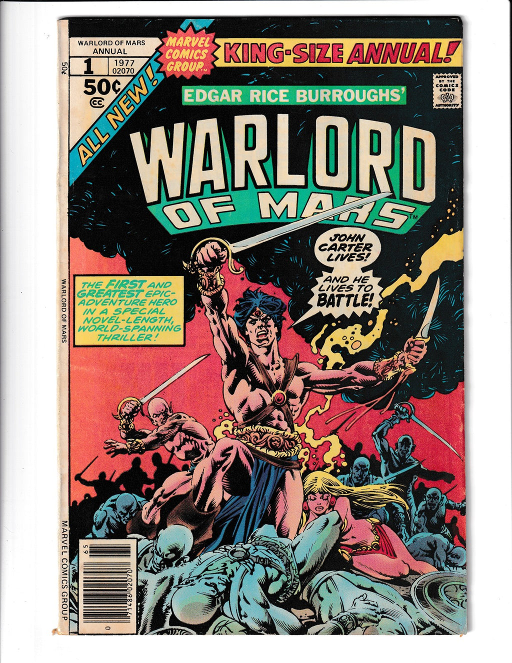 John Carter, Warlord of Mars Annual #1 (1977) Marvel Comics SKU:3213