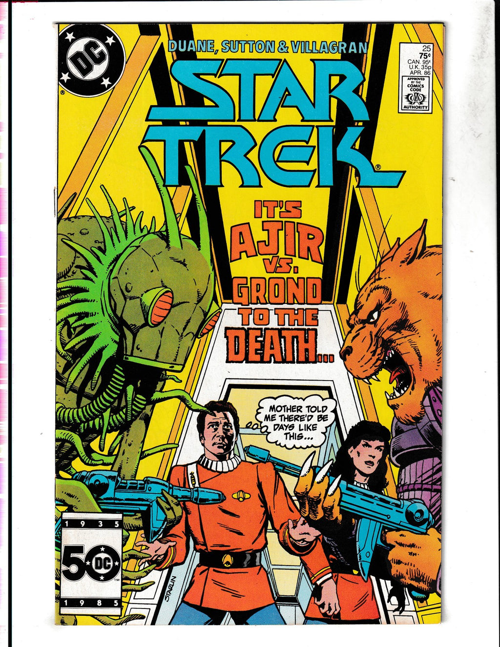 Star Trek #25 (1986) Newsstand DC Comics