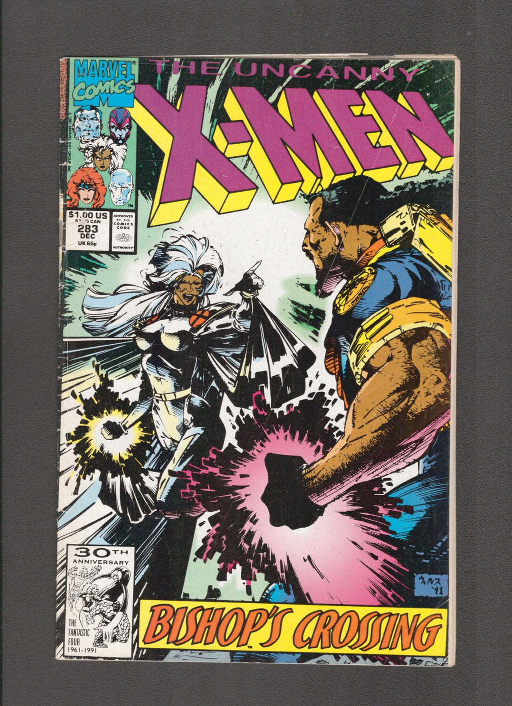 Uncanny X-Men #283 (1991) 1st Full Bishpo Marvel Comics
