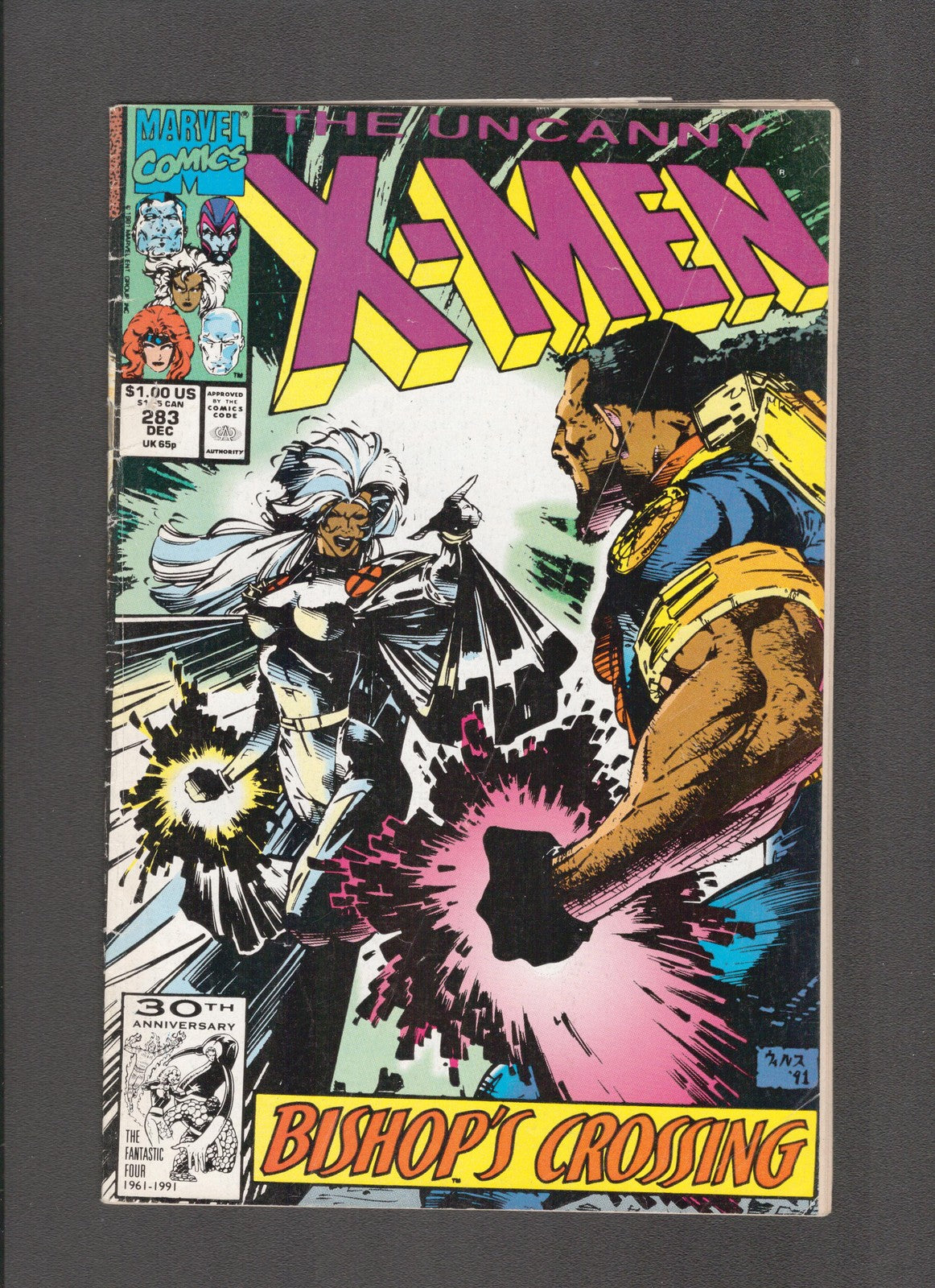 Uncanny X-Men #283 (1991) 1st Full Bishpo Marvel Comics