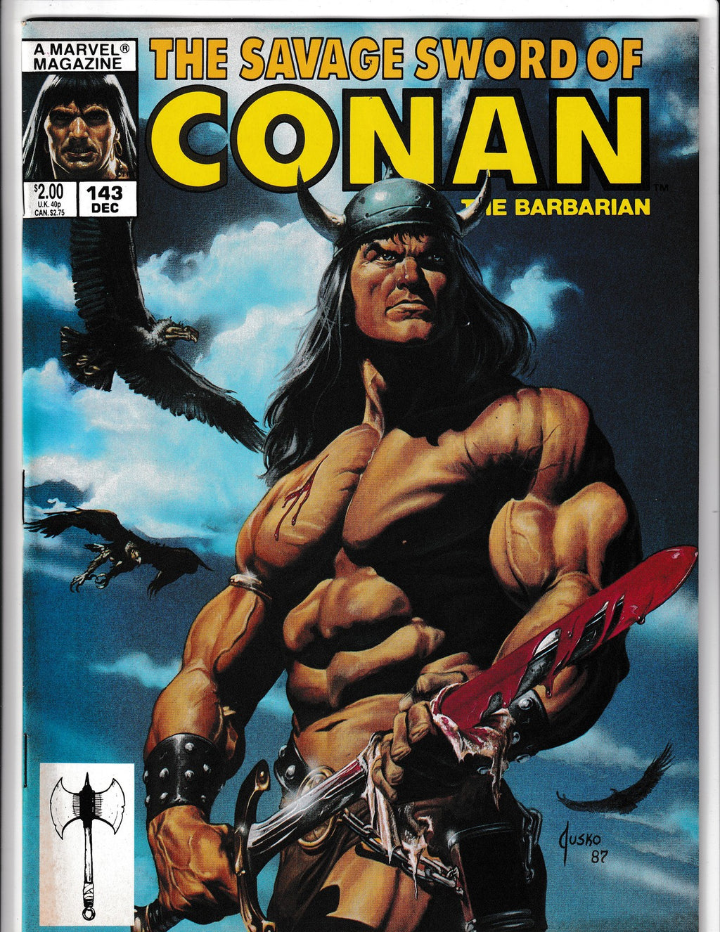 Savage Sword of Conan #143 (1987) Curtis Comics
