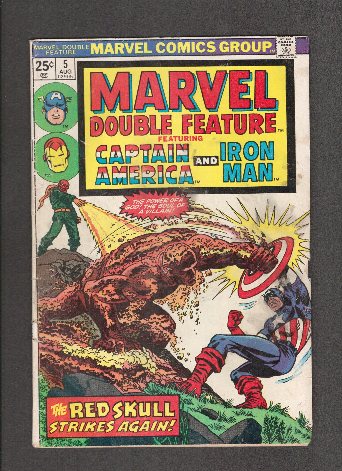 Marvel Double Feature #5 (1974) Captain America and Iron Man Marvel Comics