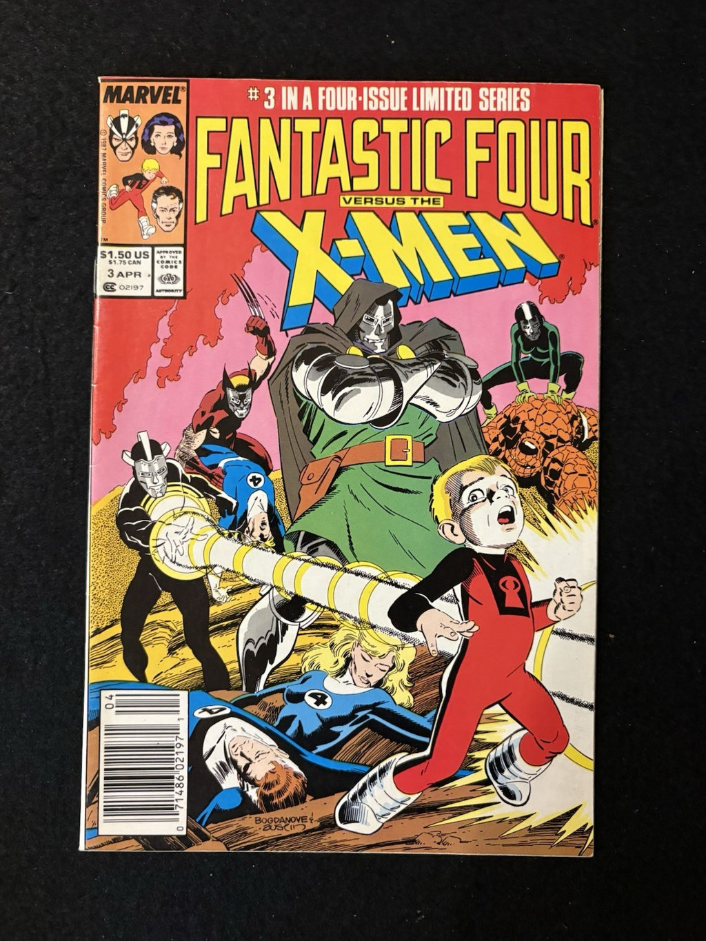 Fantastic Four Versus the X-Men #1-4 (1987) Complete Mini-Series Marvel Comics