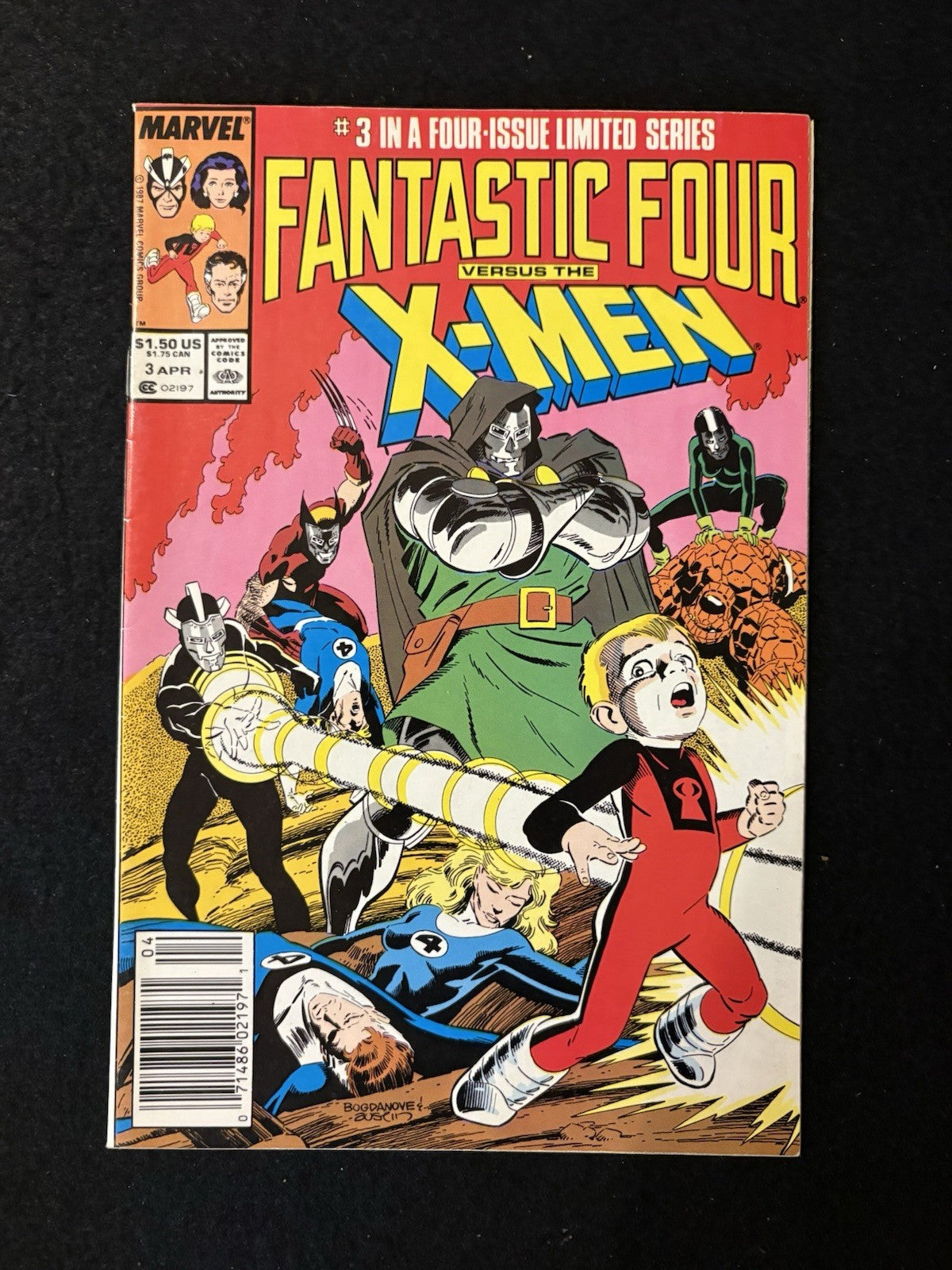 Fantastic Four Versus the X-Men #1-4 (1987) Complete Mini-Series Marvel Comics