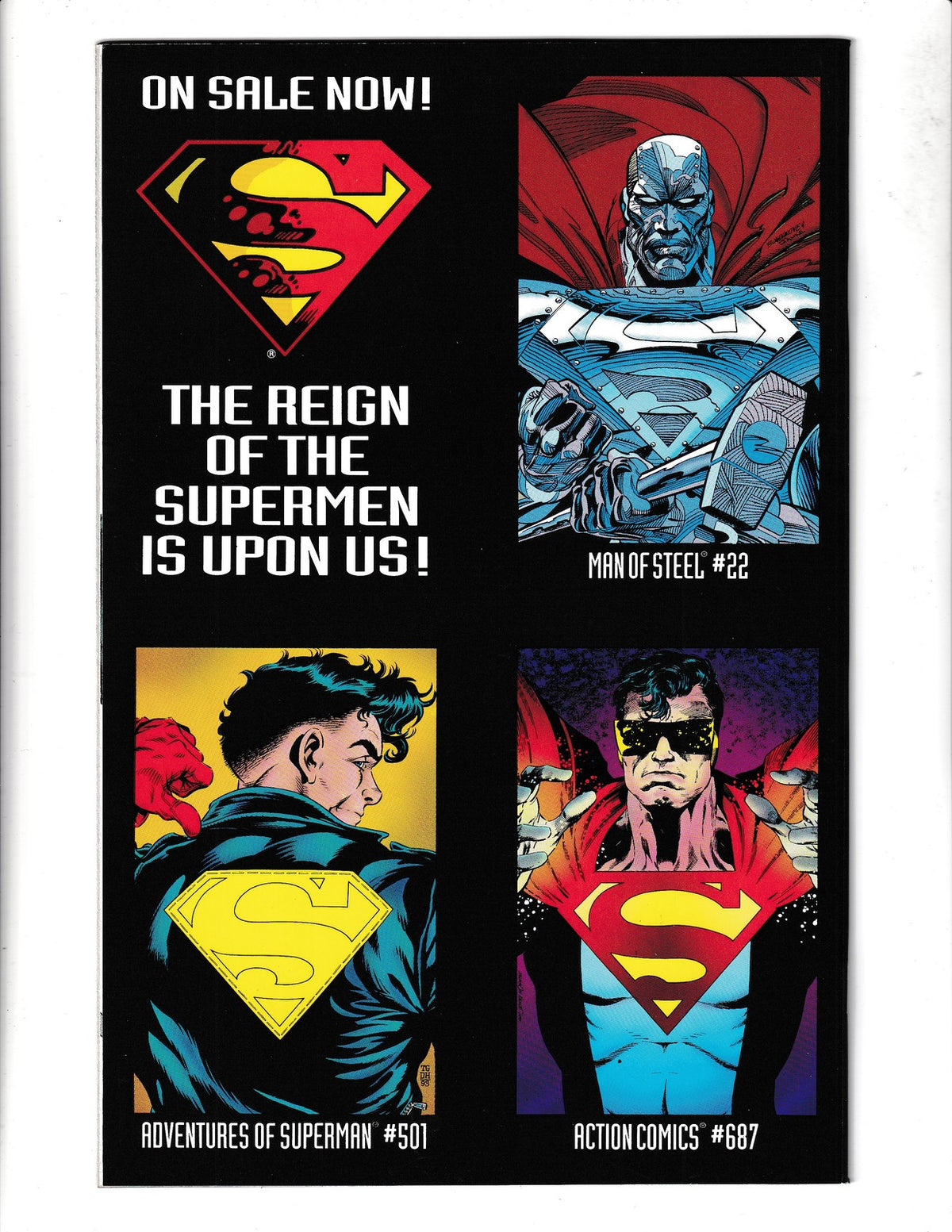 Superman #78 (1993) Diecut with poster DC Comics