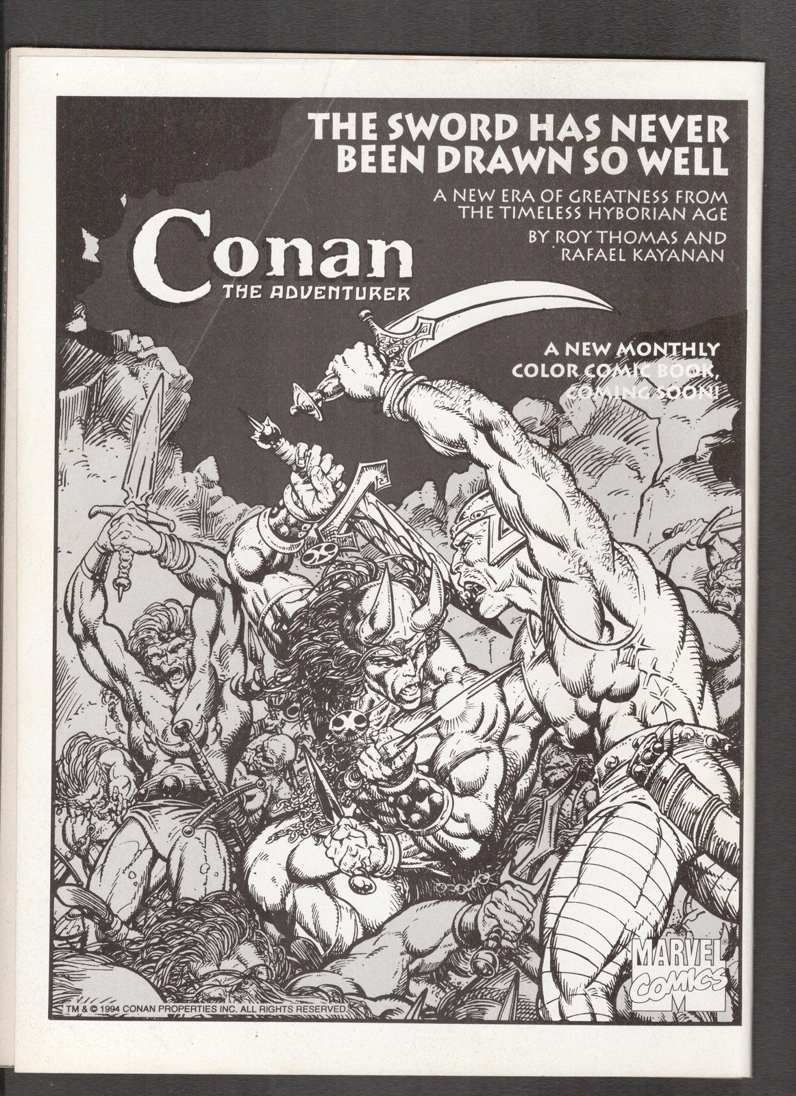 Savage Sword of Conan #224 (1994) John Watkiss Curtis Comics
