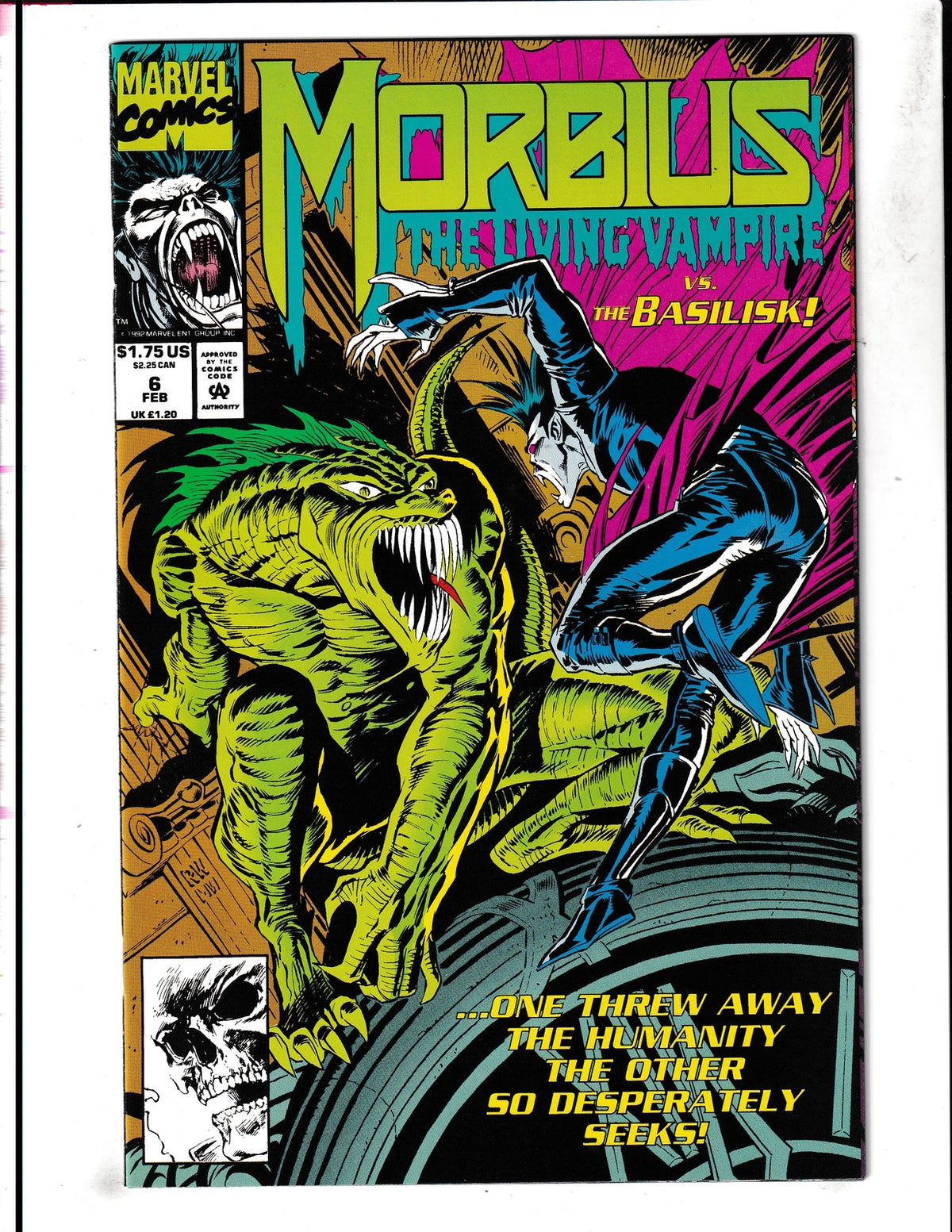 Morbius the Living Vampire #6 (1993) Marvel Comics SKU:1882