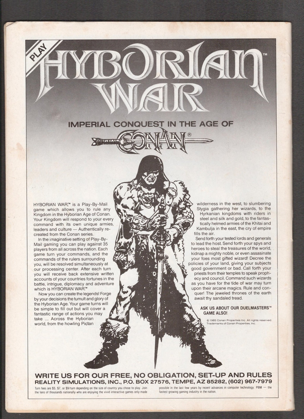 Conan Saga #22 (1989) Bill Sienkiewicz Marvel Comics