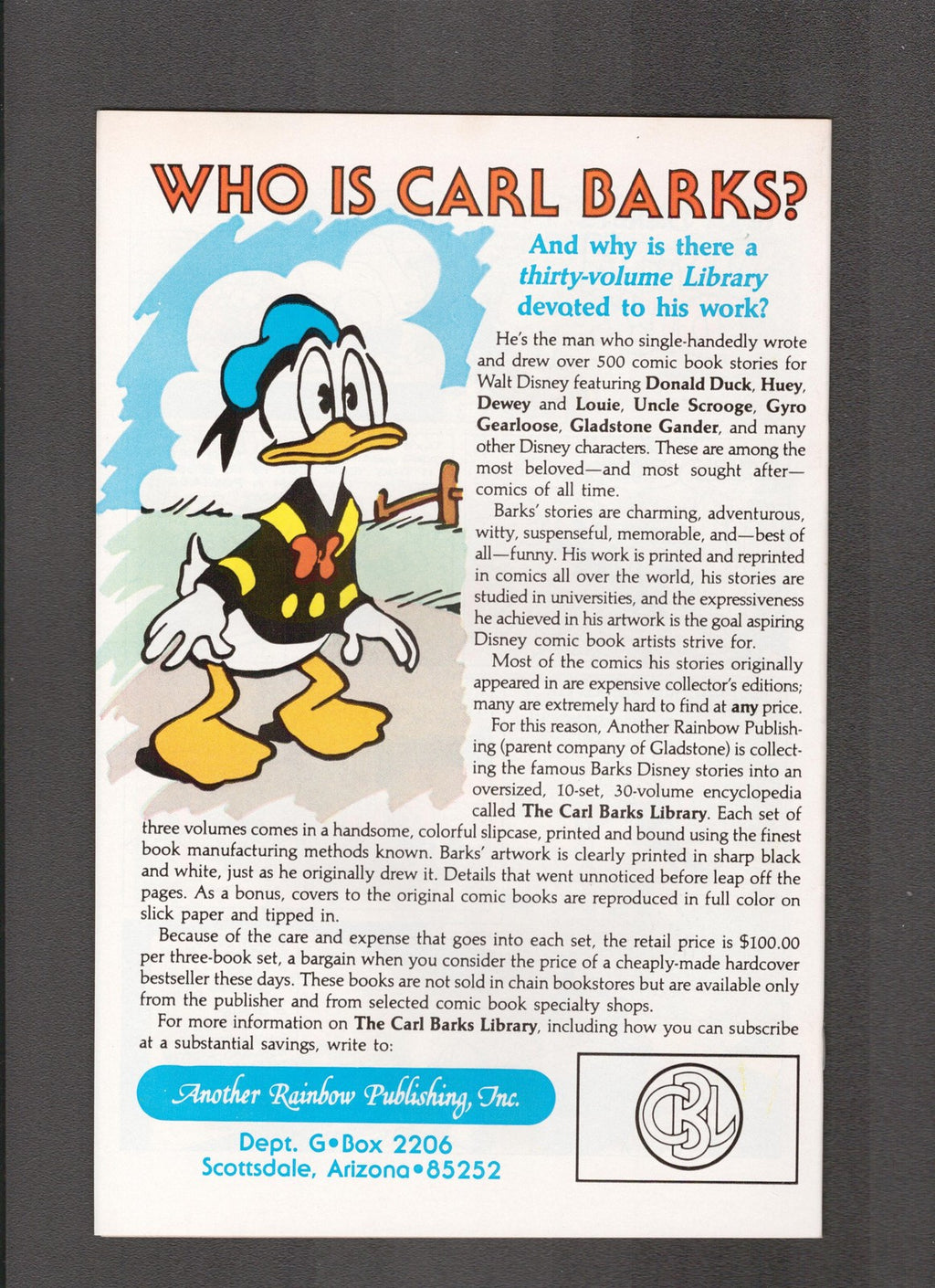Donald Duck #251 (1987) Walt Disney's Gladstone Comics