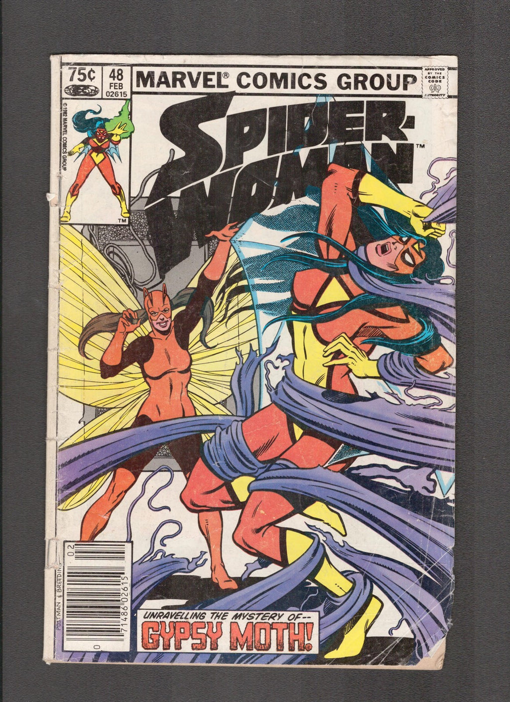 Spider-Woman #48 (1982) Brian Postman Cover Marvel Comics