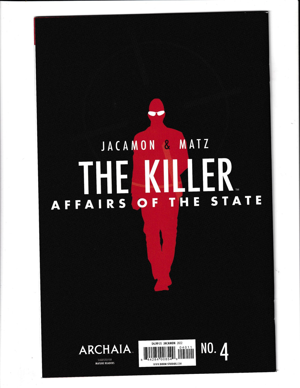 Killer: Affairs of the State #4 (2022) Archaia Comics