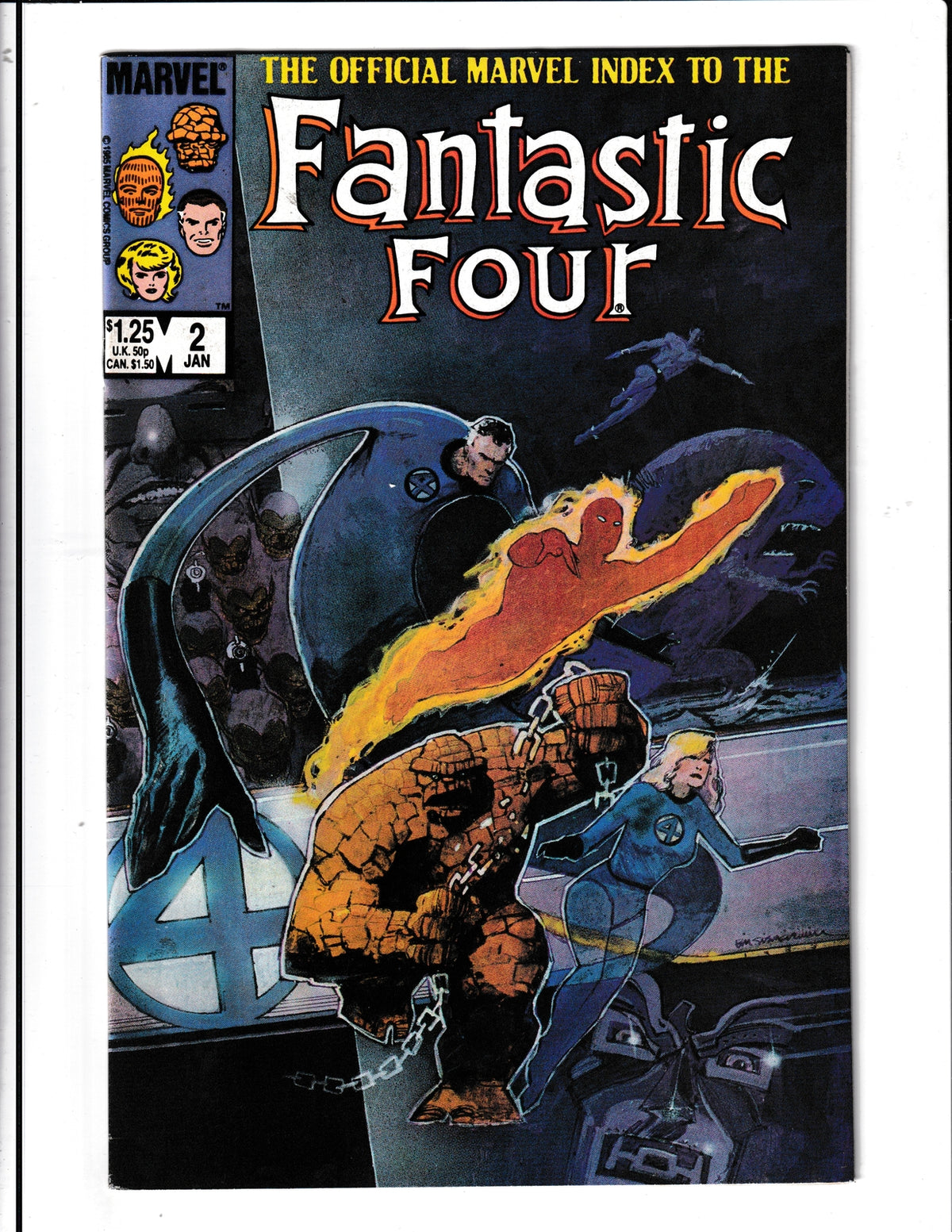 Official Marvel Index to the Fantastic Four #2 (1986) Marvel Comics