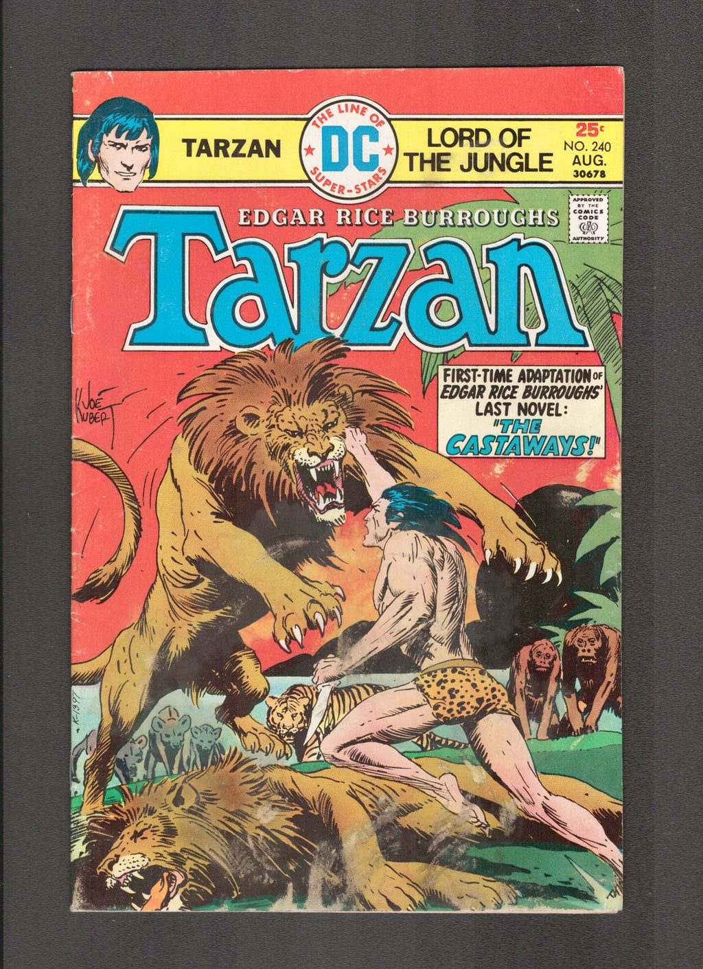 Tarzan #240 (1975) Joe Kubert DC Comics