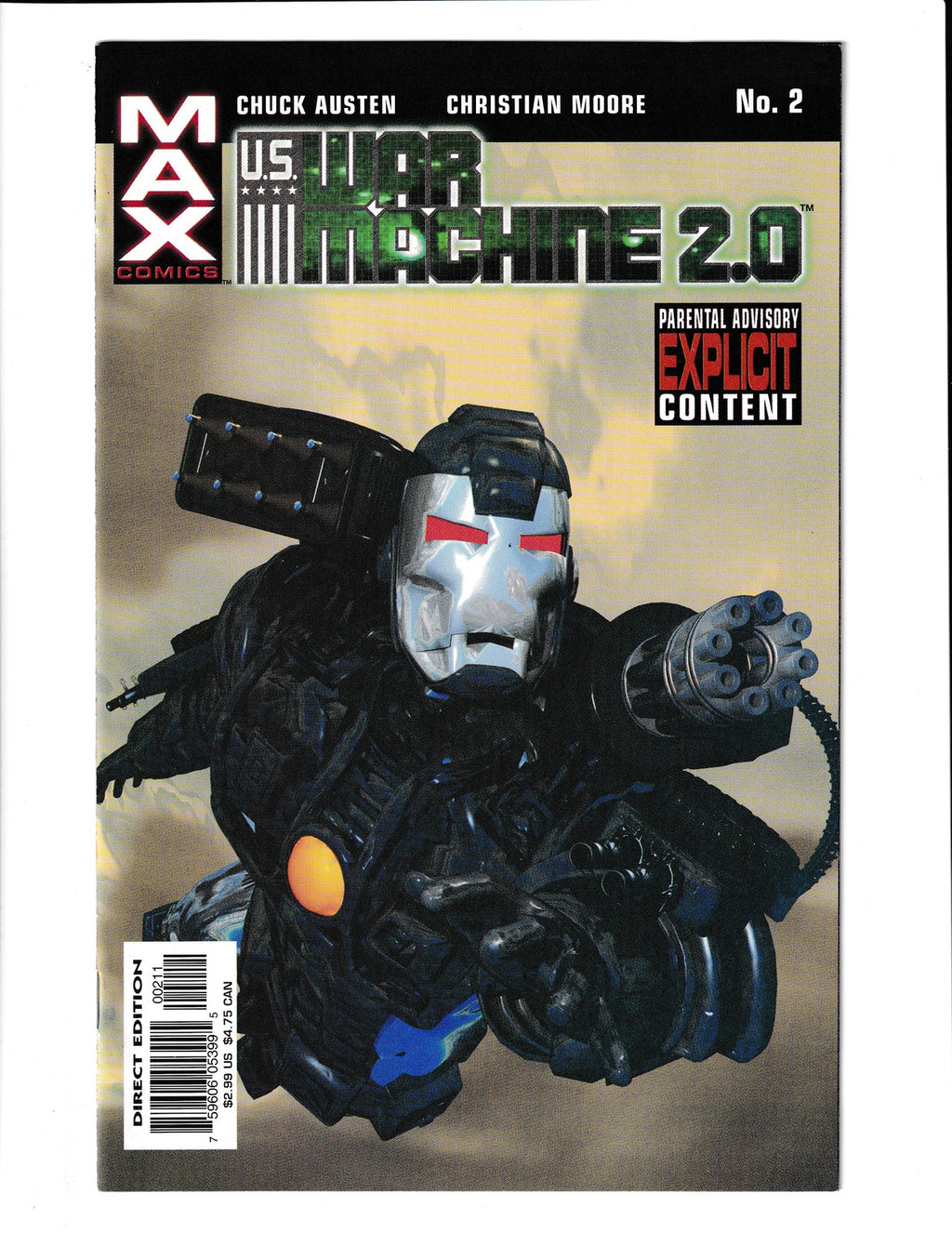 U.S. War Machine 2.0 #2 (2003) Max Comics