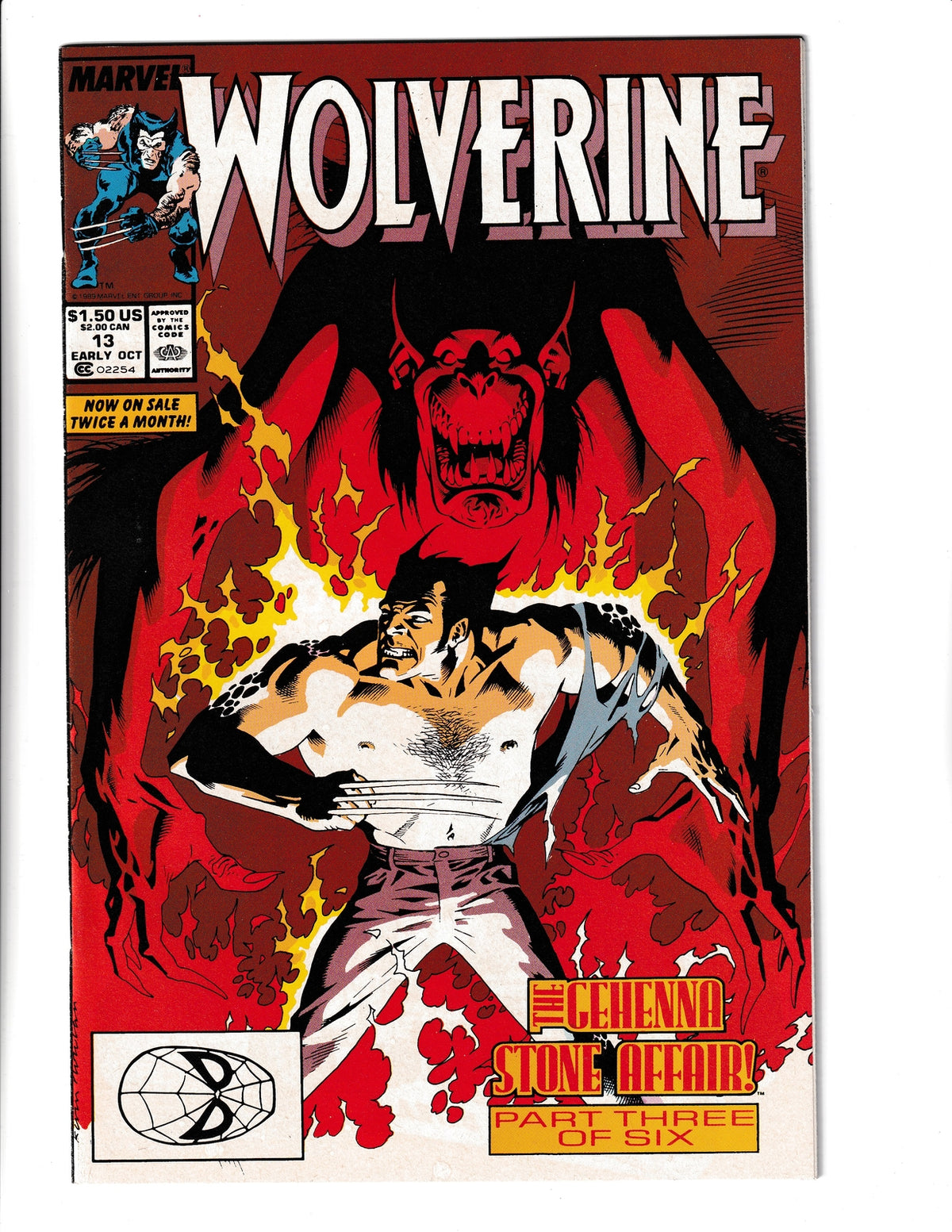 Wolverine #13 (1989) High Grade Marvel Comics SKU:120