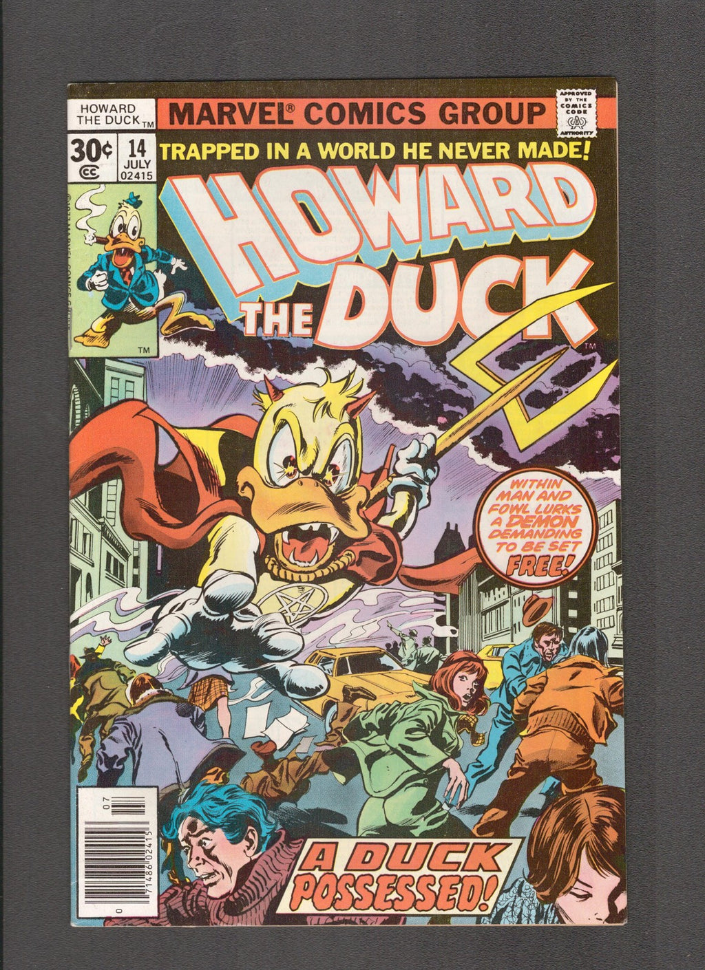 Howard the Duck #14 (1977) Klaus Janson Marvel Comics