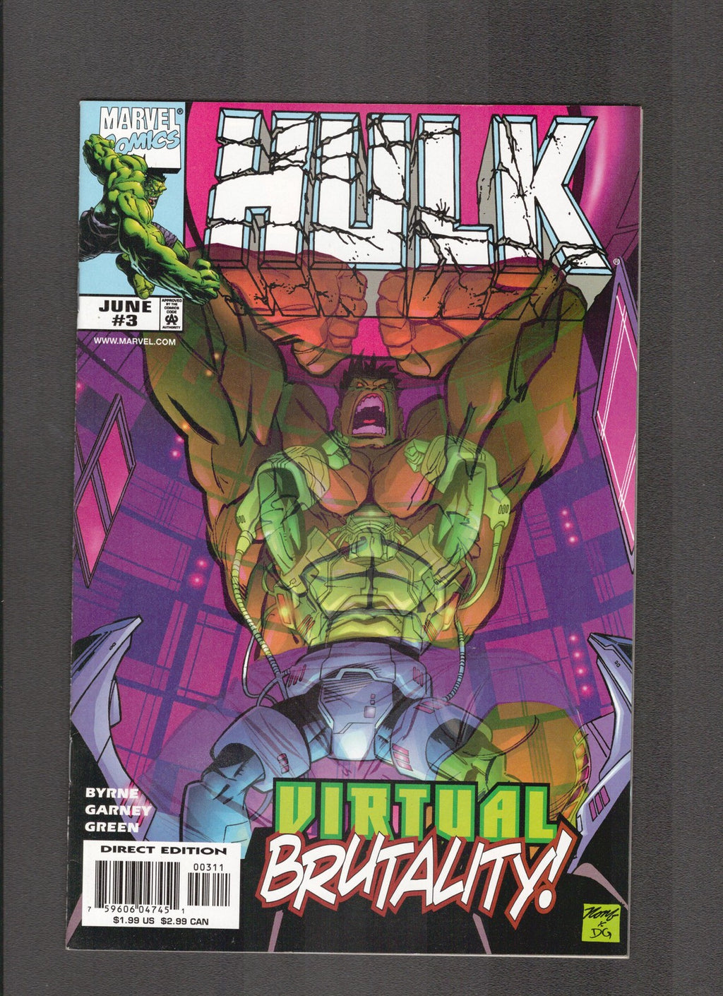 Hulk #3 (1999) Ron Garney Art Marvel Comics
