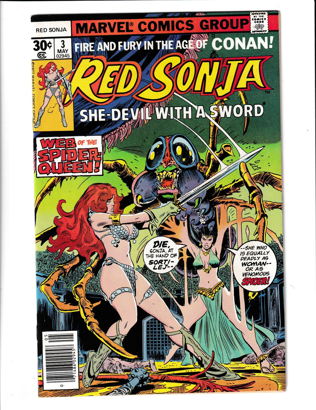 Red Sonja #3 (1977) Marvel Comics SKU:3597