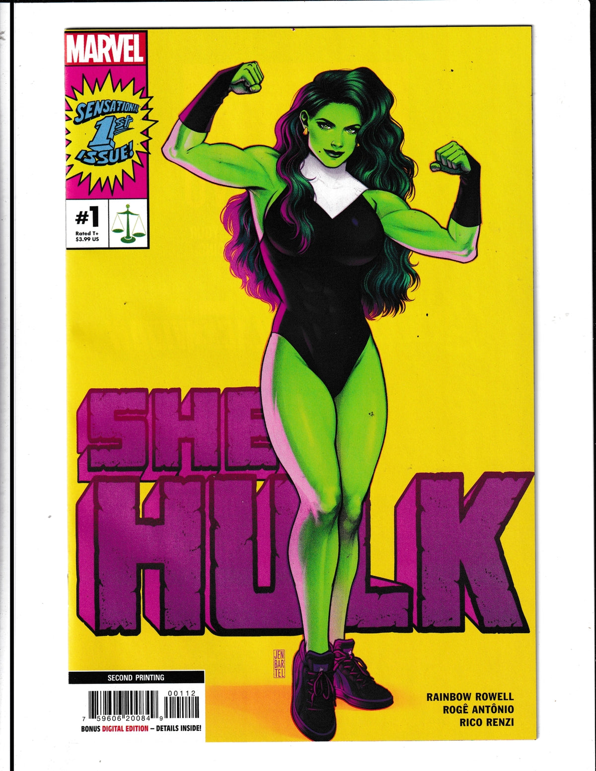 She-Hulk #1 (2022) Bartel 2nd Print Marvel Comics