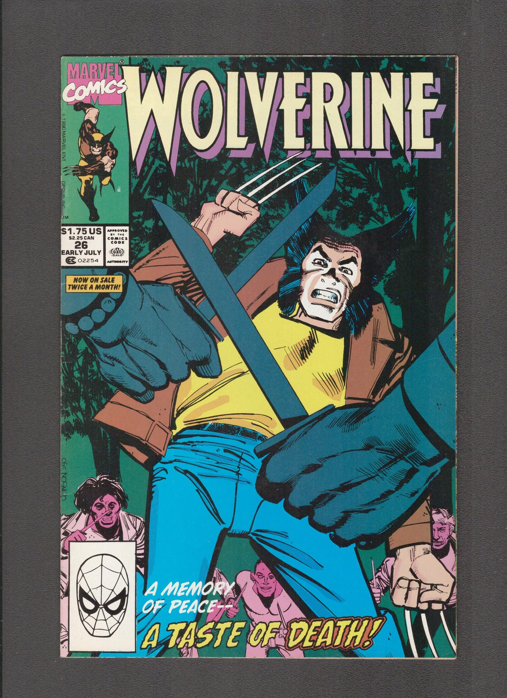 Wolverine #26 (1990) Klaus Janson Marvel Comics