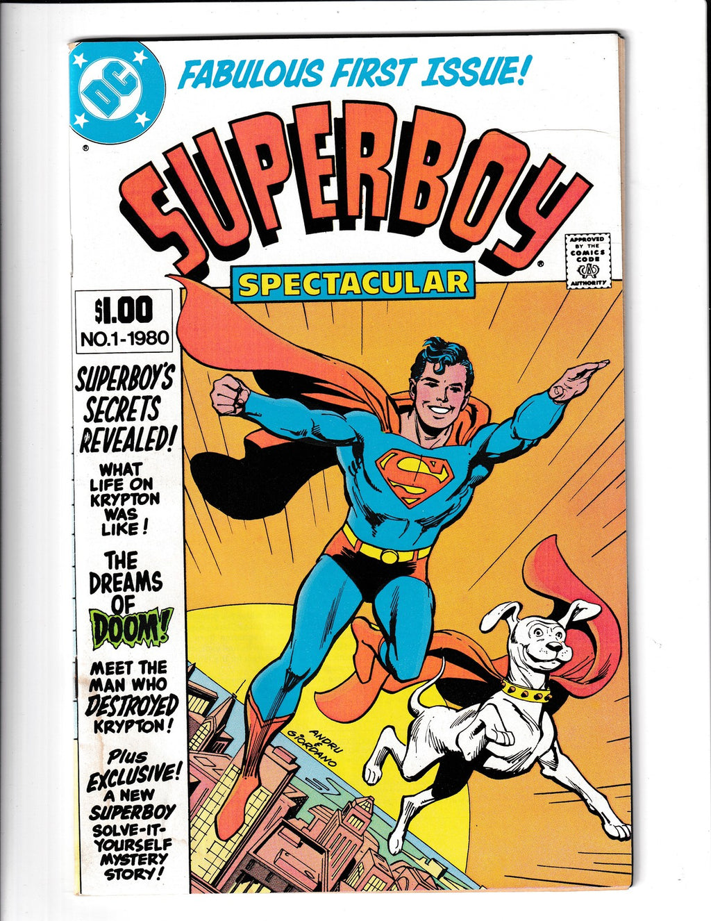 Superboy Spectacular #1 (1980) Krypto on cover DC Comics