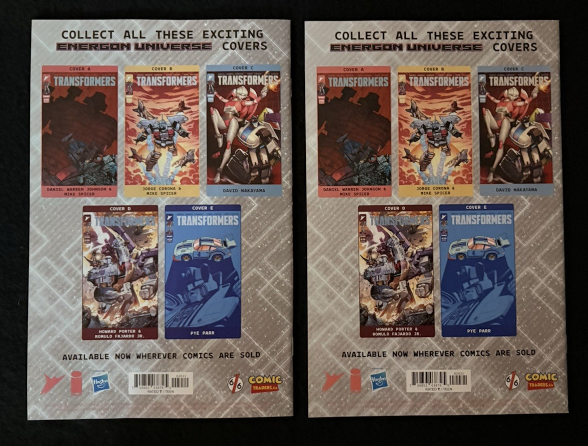 Transformers Tiago DaSilva Connecting Shreadhead Virgin Variants #20 2025