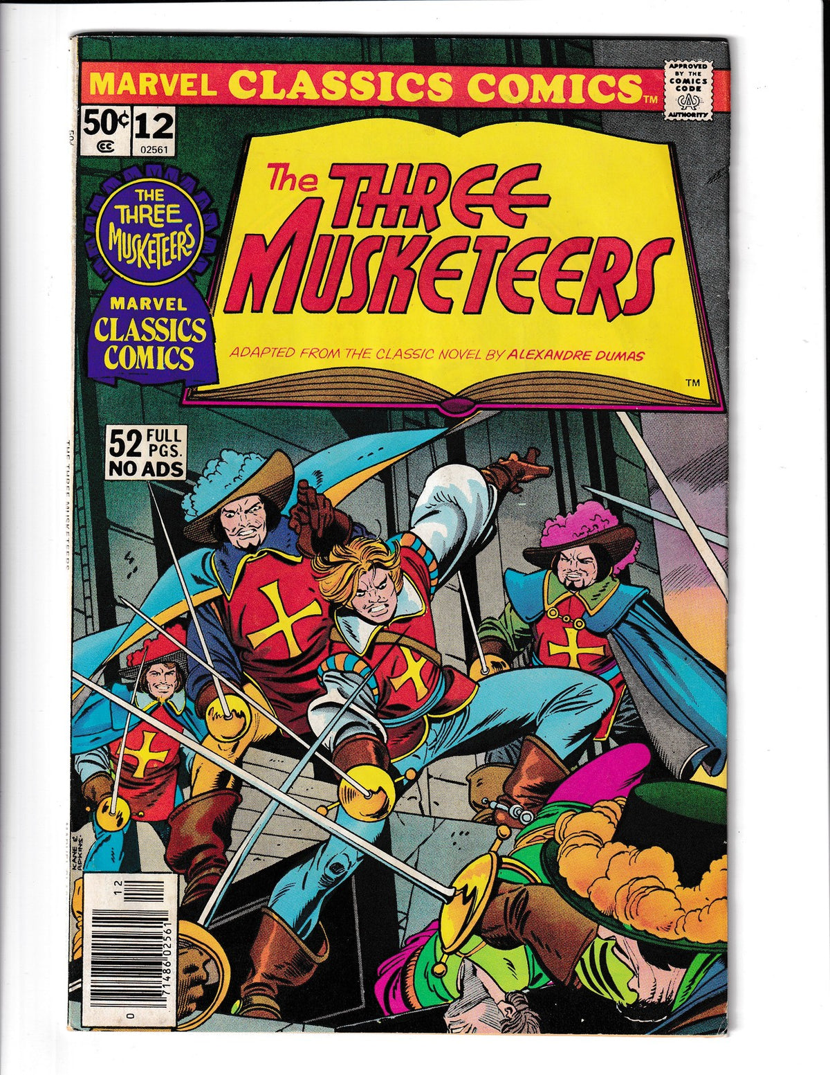 Marvel Classics Comics #12 (1976) Three Musketeers Marvel Comics