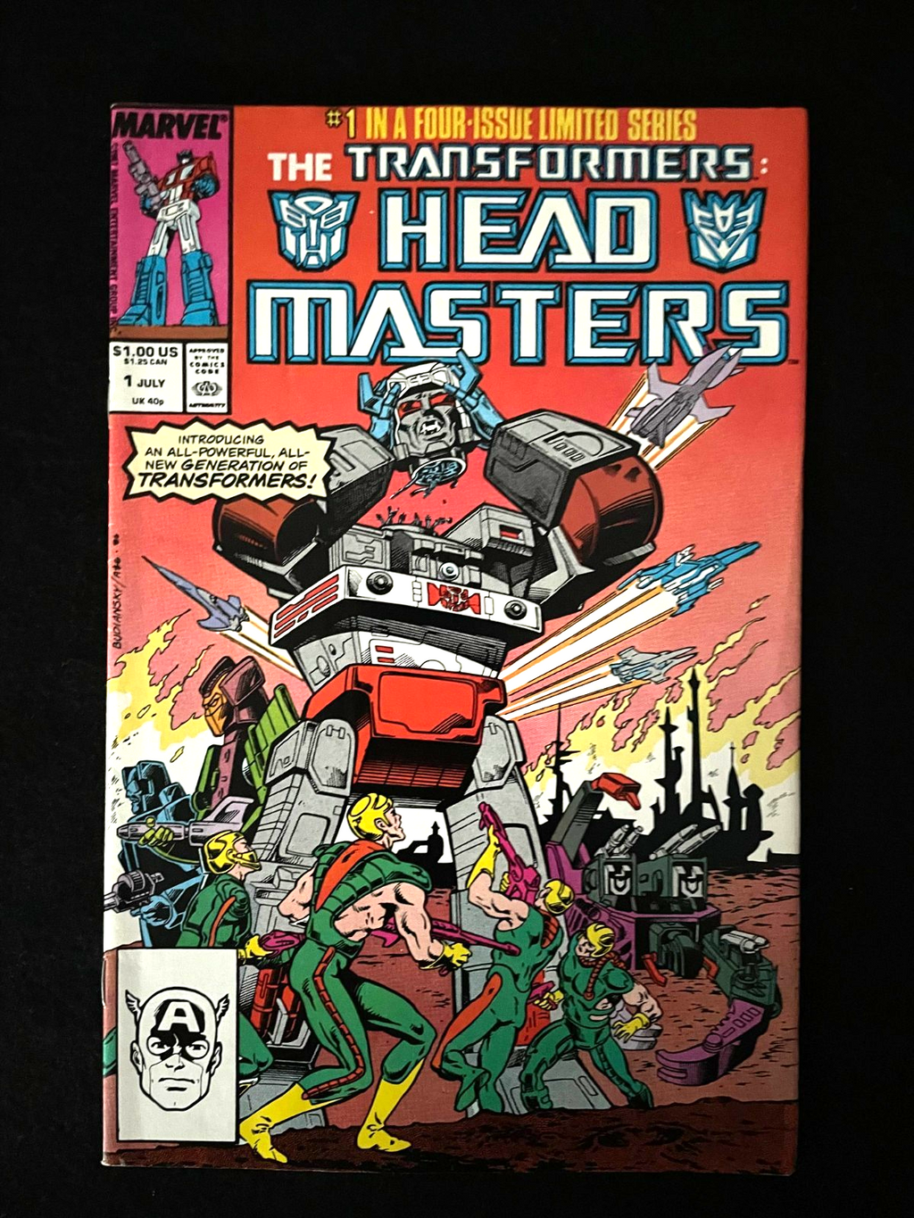 Transformers: Head Masters - Complete Set of 4 #1-4 (1987/88) Marvel