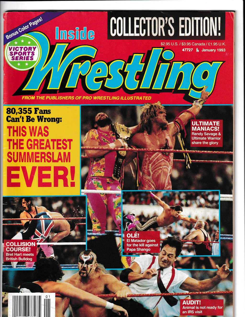 Inside Wrestling #January (1993) Ultimate Warrior/Randy Savage  Comics