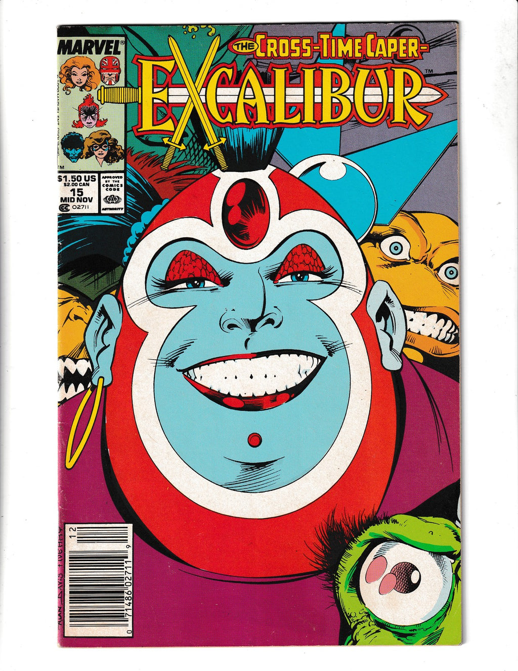Excalibur #15 (1989) Marvel Comics SKU:3199