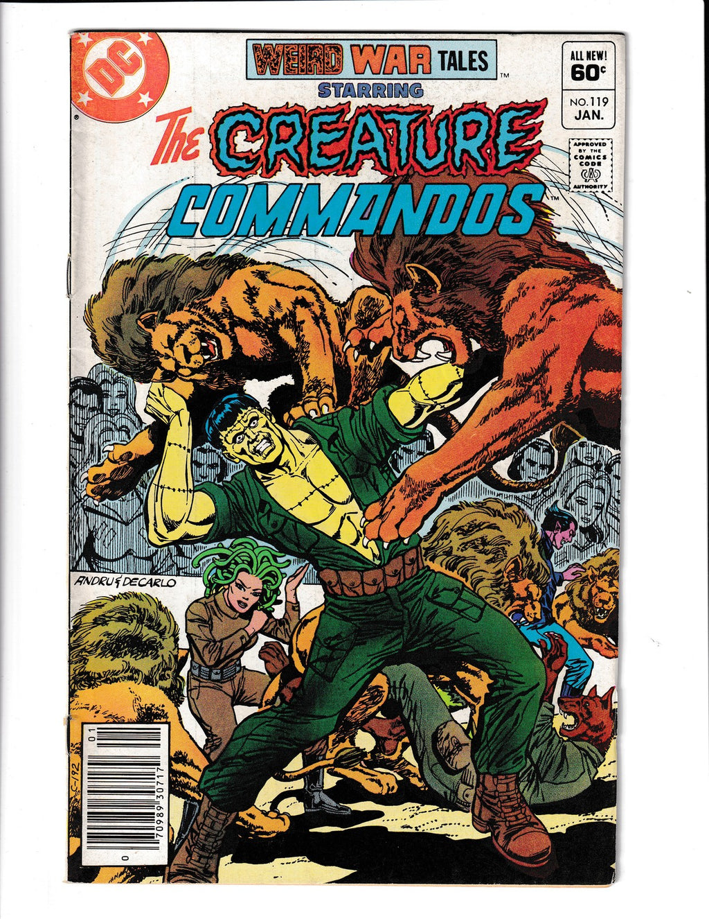 Weird War Tales #119 (1983) Starring Creature Commandos DC Comics