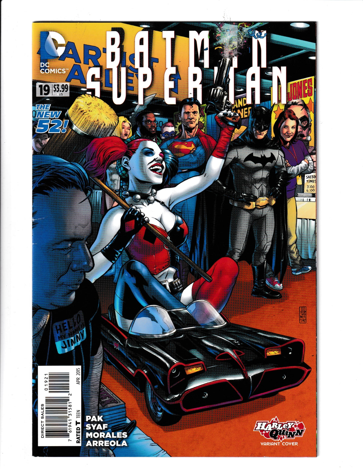 Batman/Superman #19b (2015) JG Jones Harley Quinn Cover DC Comics