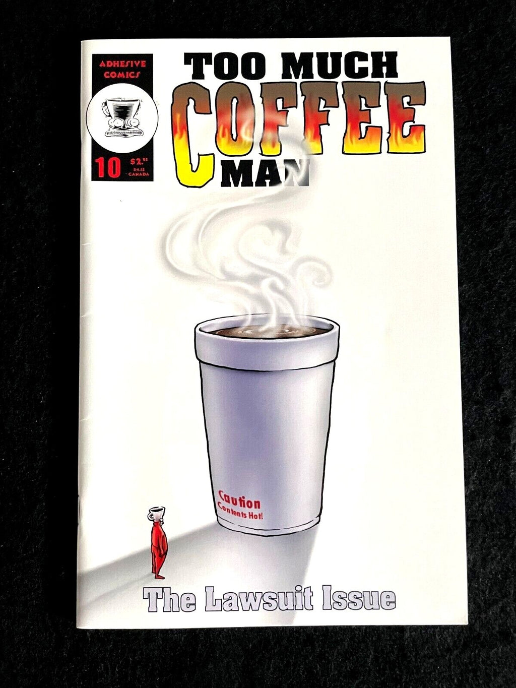 Too Much Coffee Man #10 2000 - HIGH GRADE - Last Issue