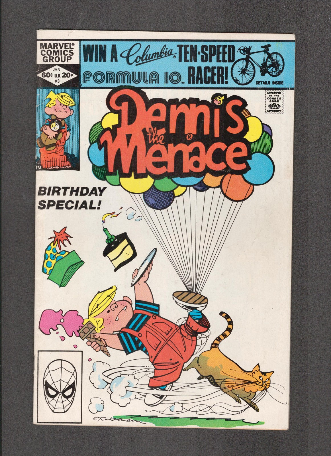 Dennis the Menace #3 (1982) Birthday Boy Marvel Comics