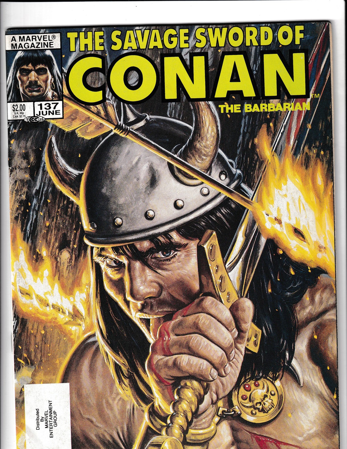 Savage Sword of Conan #137 (1987) Direct Edition Marvel Comics