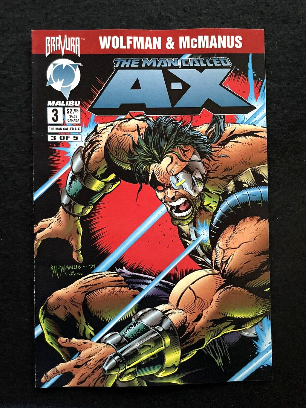 Man Called A-X Run of 4  #0,1A,2,3 (1993-95) Malibu Comics