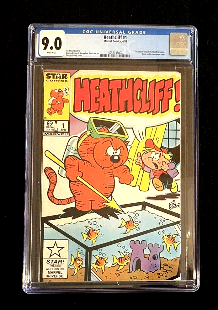 Heathcliff #1 CGC 9.0 (1985) ?? 1ST APP of Heathcliff in comics - Star Comics