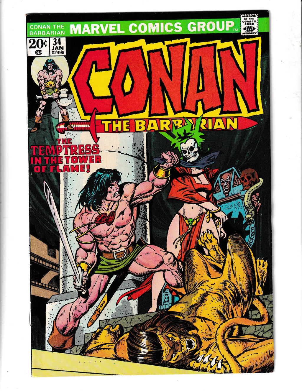 Conan the Barbarian #34 (1974) Buscema, Kane, Thomas Marvel Comics