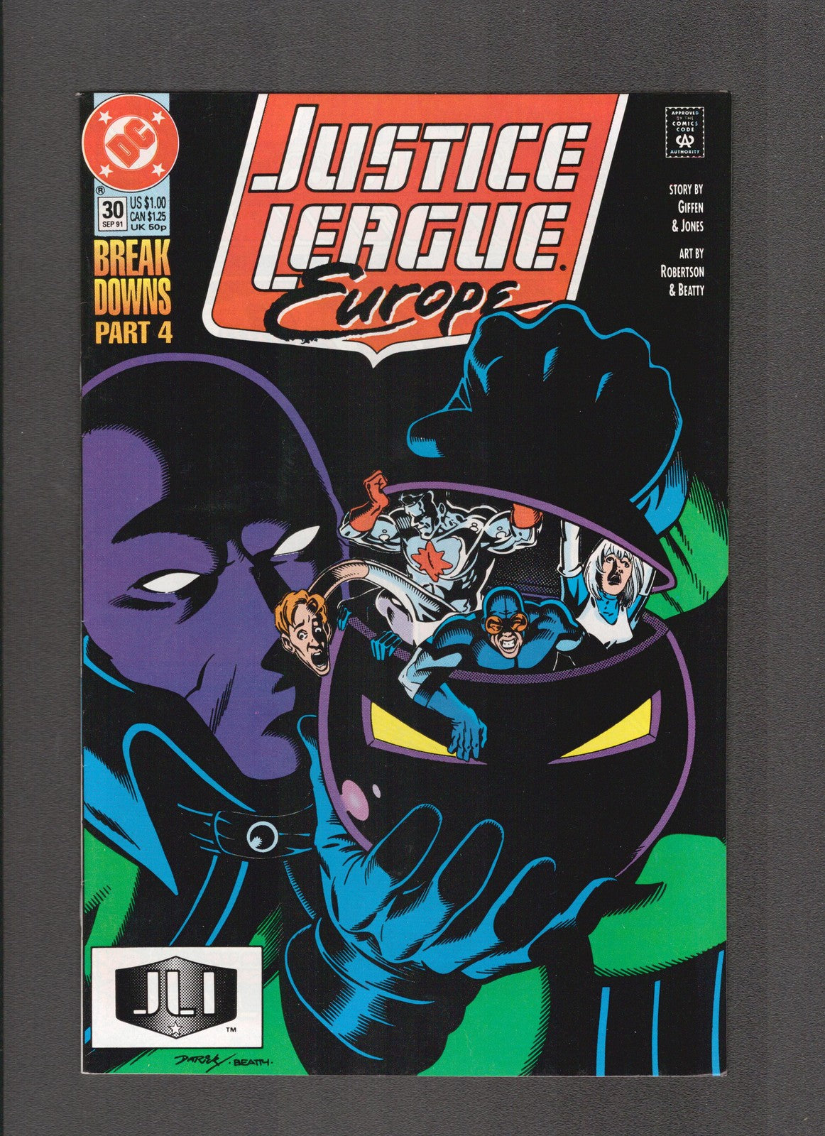 Justice League Europe #30 (1991) Break Downs Part 4 DC Comics