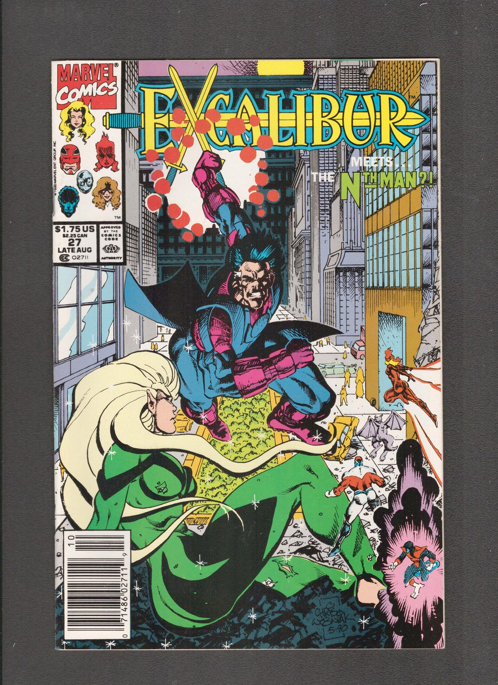 Excalibur #27 (1990) Sienkiewicz, Claremont Marvel Comics