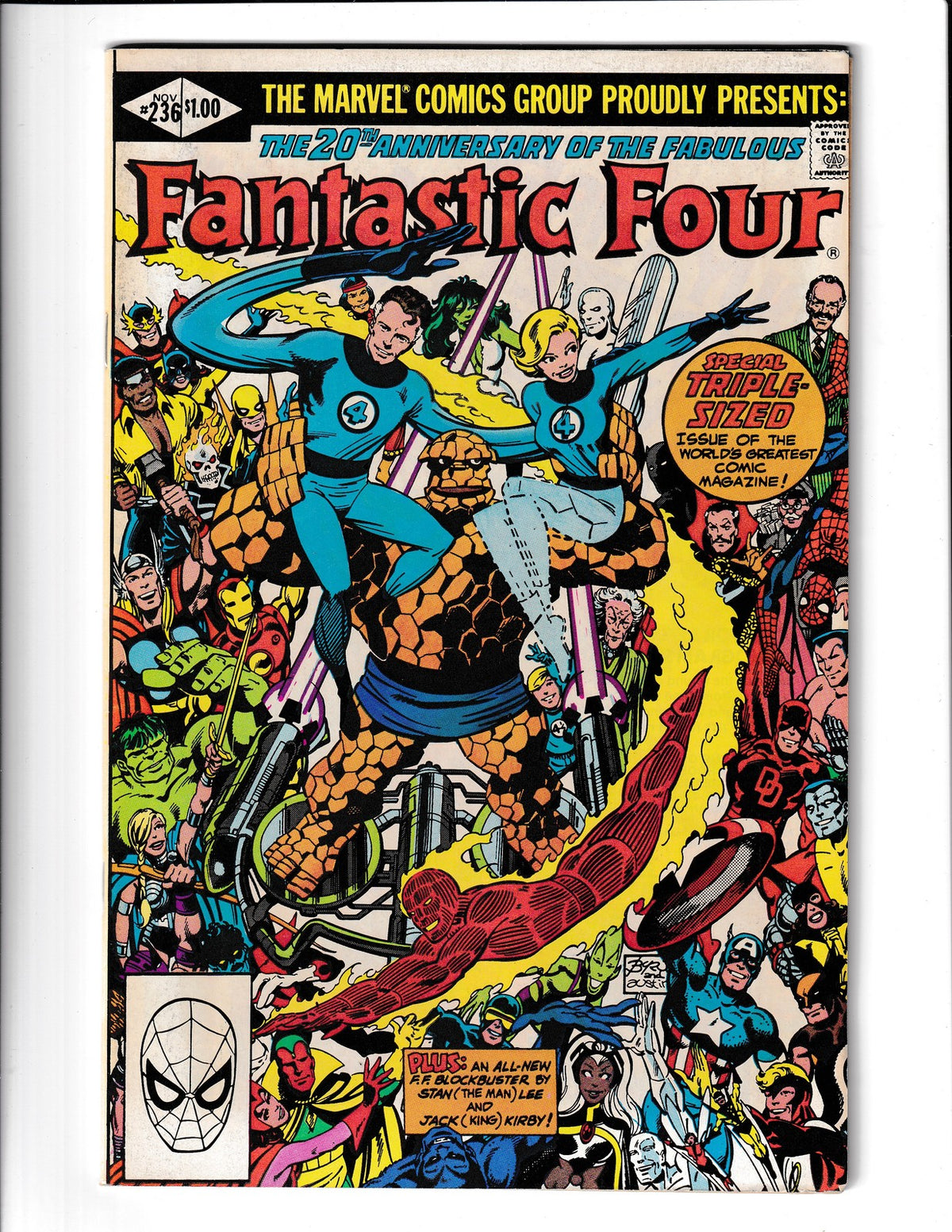 Fantastic Four #236 (1981) 23rd Anniversary Triple Size John Byrne Marvel Comics