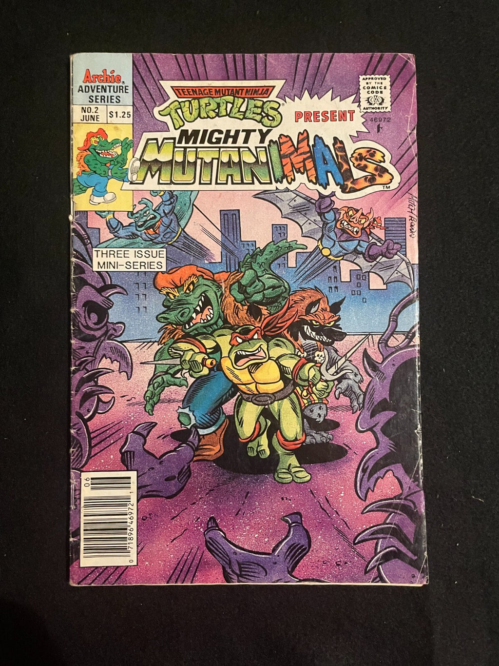 TMNT Presents: Mighty Mutanimals #2 (1991) Archie Comic Group LOW GRADE