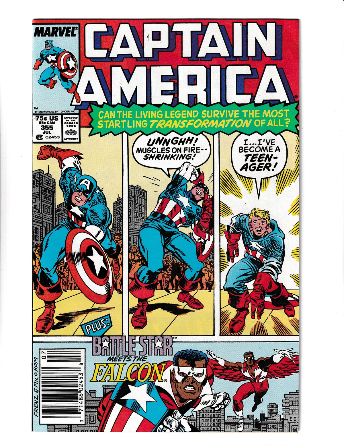 Captain America #355 (1989) HIGHER GRADE Marvel Comics