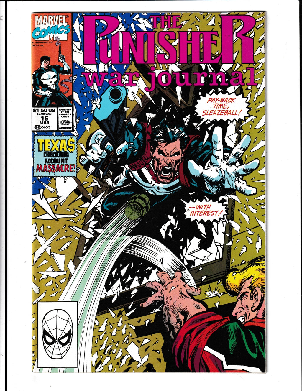 Punisher War Journal #16 (1990) Marvel Comics SKU:838