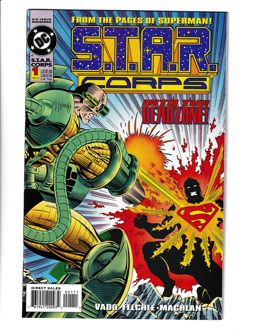 S.T.A.R. Corps #1 (1993) Part 1 of 6 Issue Mini-Series DC Comics