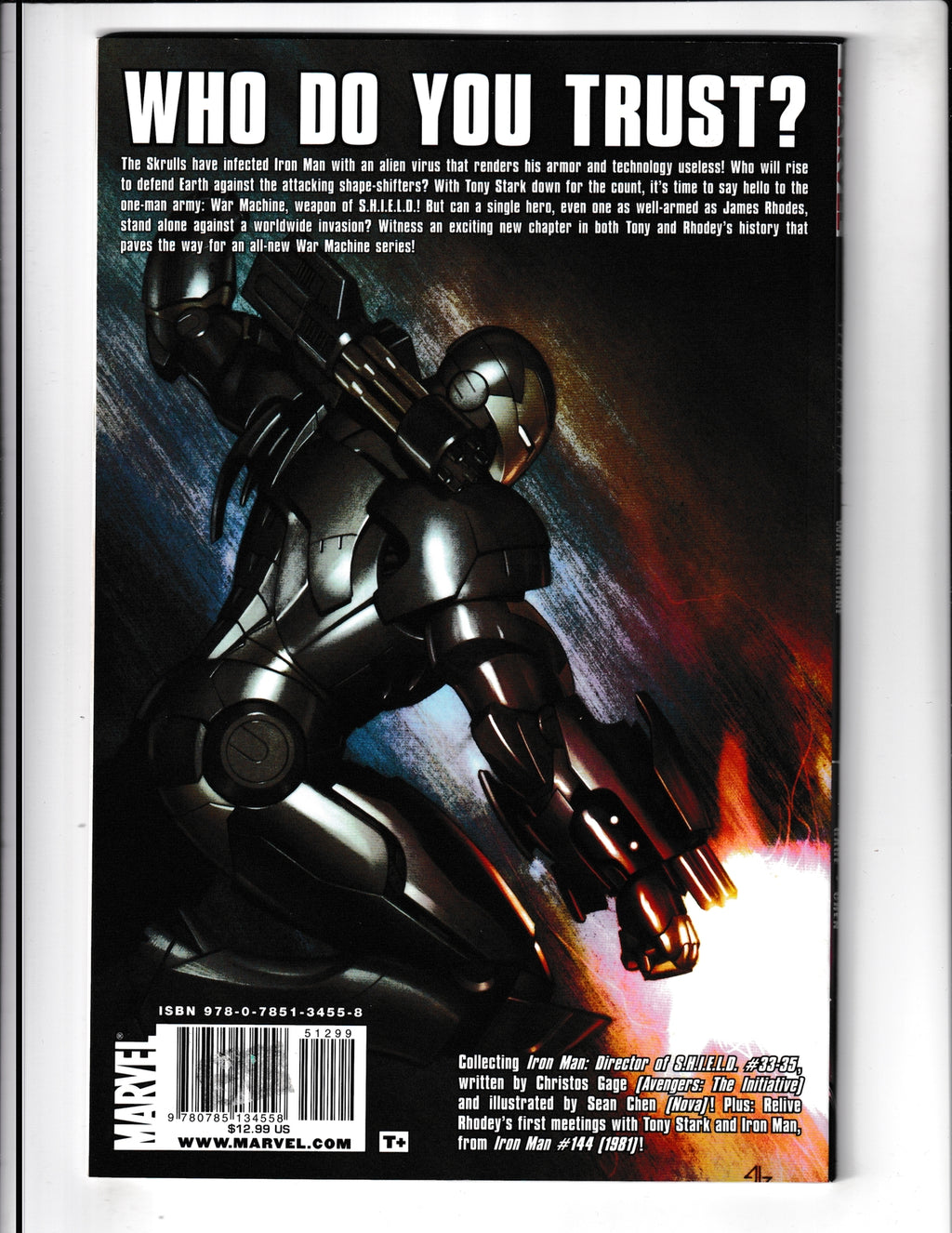 Secret Invasion: War Machine #1 (2009) Marvel Comics