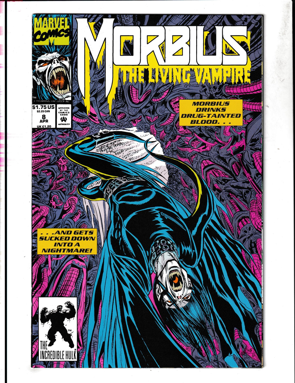 Morbius the Living Vampire #8 (1993) "Algebra of Need" Marvel Comics