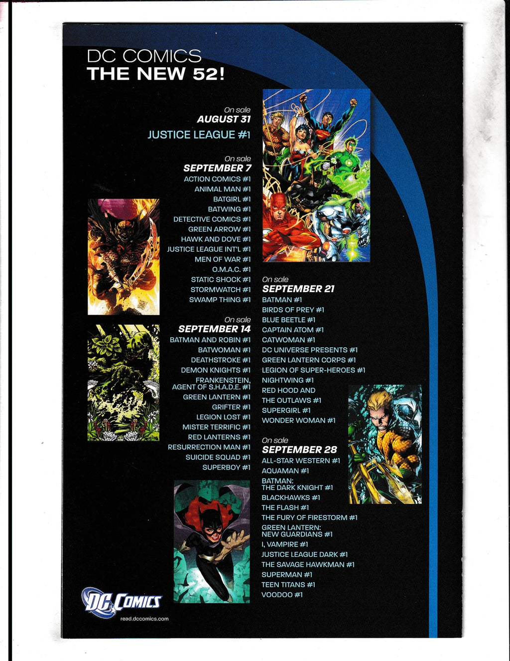 DC Comics: The New 52 #1 (2011) Includes Justice League Preview DC Comics