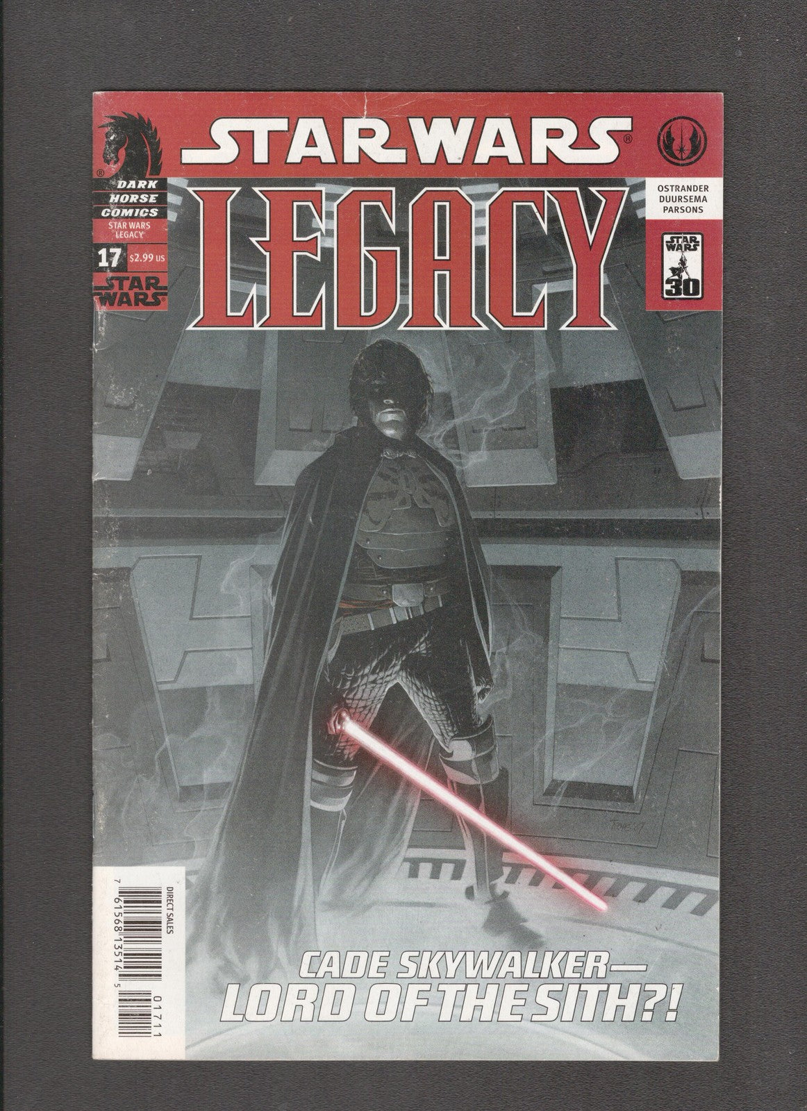 Star Wars: Legacy #17 (2007) Cade Skywalker, Sith Dark Horse Comics