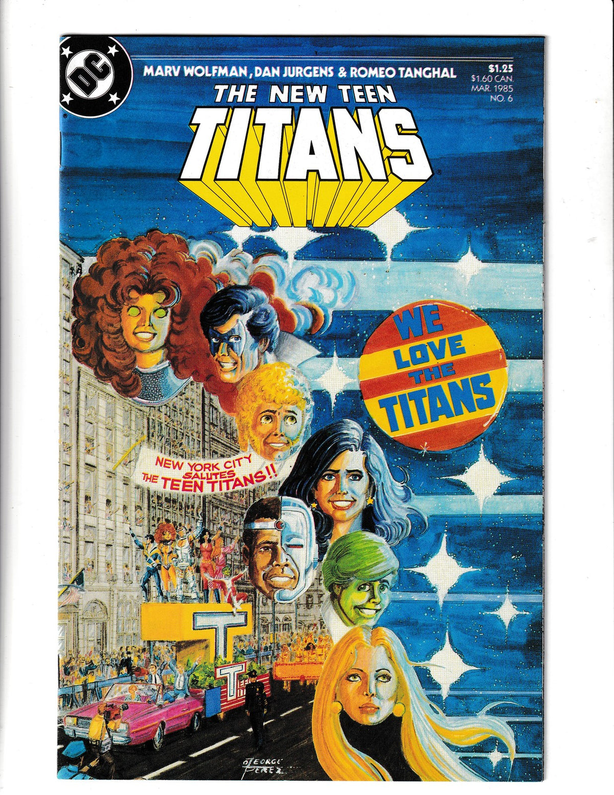 New Teen Titans #6 (1985) Higher Grade DC Comics